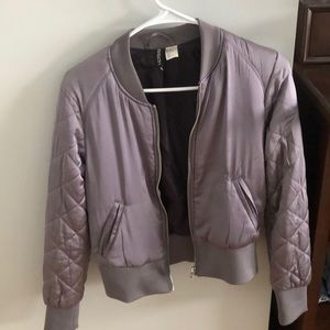 a bomber jacket